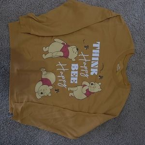 Mustard Yellow Winnie the Pooh crew neck sweatshirt